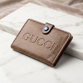WAGLOK Slim Tuck Lock Wallet with ID Window & Cash Pocket - Brown