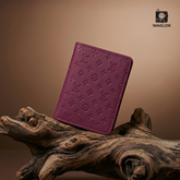 Designer Monogram Leather Wallet – Biege