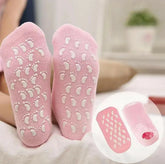 Spa Gel Moisturizing Socks Anti Slip Heel Care Socks For Dry & Cracked Feet – Multi color